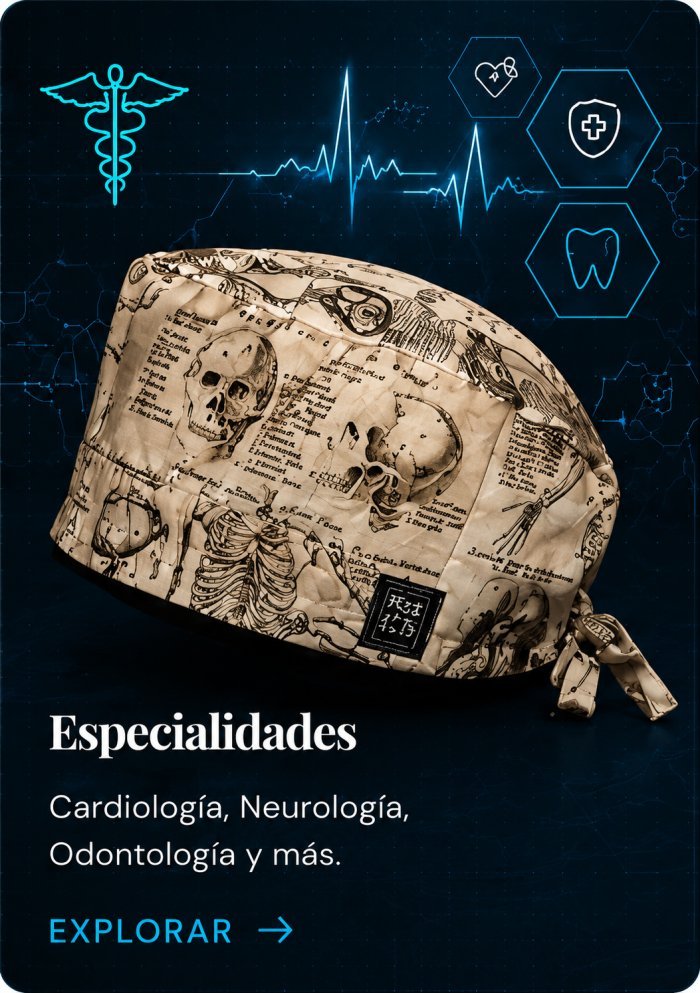 Gorros quir&uacute;rgicos Especialidades — Cardiolog&iacute;a, Neurolog&iacute;a, Odontolog&iacute;a