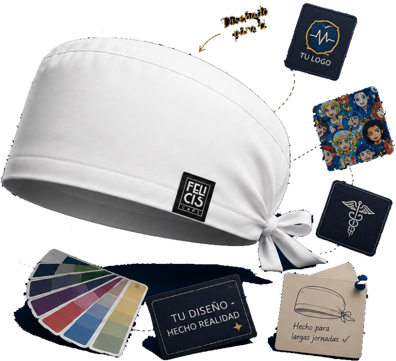 Gorros quirúrgicos personalizados — Felicis Caps