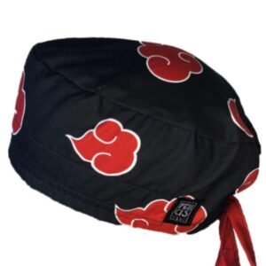 Gorro quirúrgico Akatsuki Naruto Shippuden hecho en México