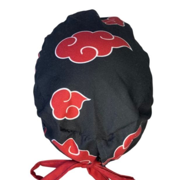 Gorro quirúrgico Akatsuki Naruto Shippuden hecho en México