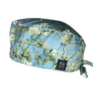 Gorro quirúrgico El Almendro en Flor Van Gogh hecho en México