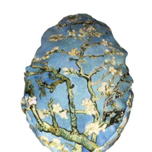 Gorro quirúrgico El Almendro en Flor Van Gogh hecho en México