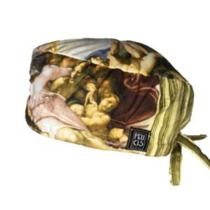 Gorro quirúrgico La Creación de Adán Miguel Ángel hecho en México