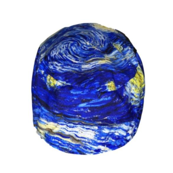 Gorro quirúrgico La Noche Estrellada Van Gogh hecho en México
