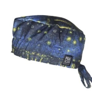 Gorro quirúrgico La Noche Estrellada Bajo el Ródano Van Gogh hecho en México