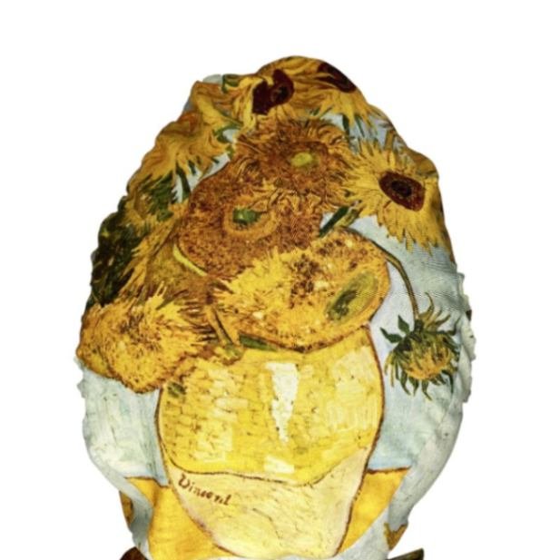 Gorro quirúrgico Los Girasoles Van Gogh hecho en México