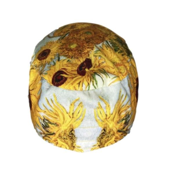 Gorro quirúrgico Los Girasoles Van Gogh hecho en México
