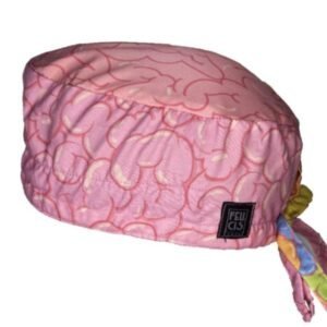 Gorro quirúrgico cerebro hemisferios colores neurología hecho en México