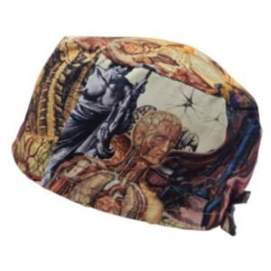 Gorro quirúrgico ilustraciones anatómicas atlas médico hecho en México