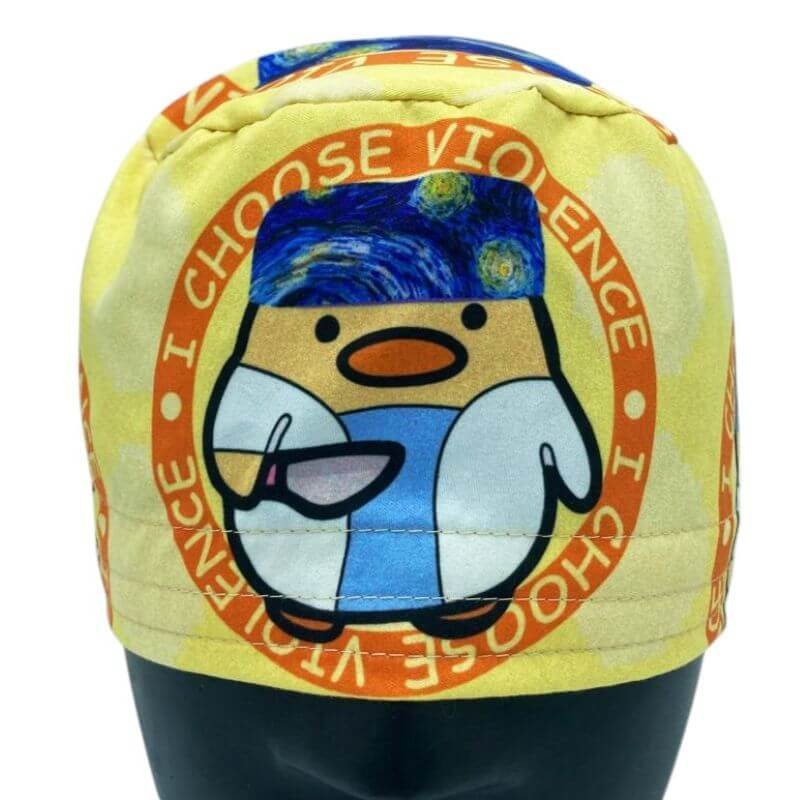 Gorro quirúrgico Dr. Pollito I Choose Violence meme hecho en México