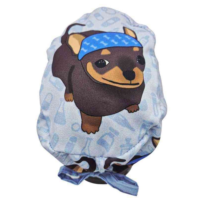 Gorro quirúrgico Smiling Dog chihuahua meme hecho en México