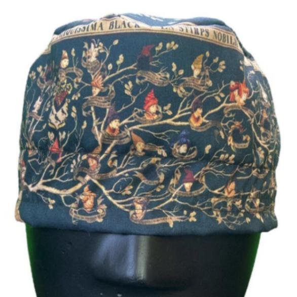 Gorro quirúrgico Black Family Tree Harry Potter árbol genealógico hecho en México