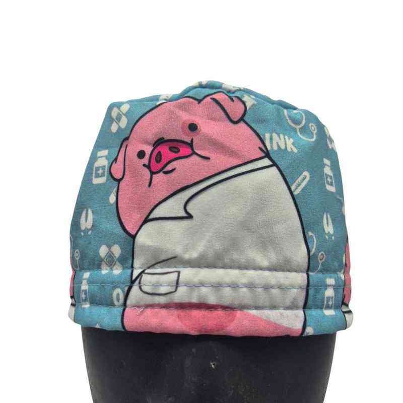 Gorro quirúrgico Dr. Oink cerdito médico hecho en México
