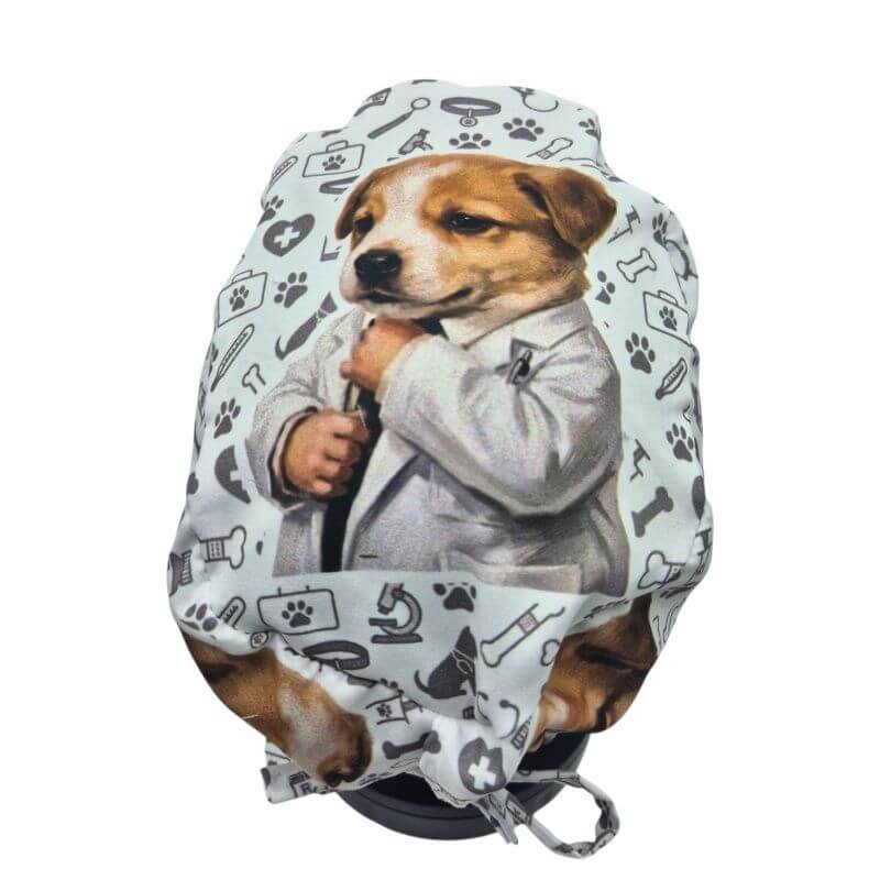 Gorro quirúrgico El Dogtor perrito médico hecho en México
