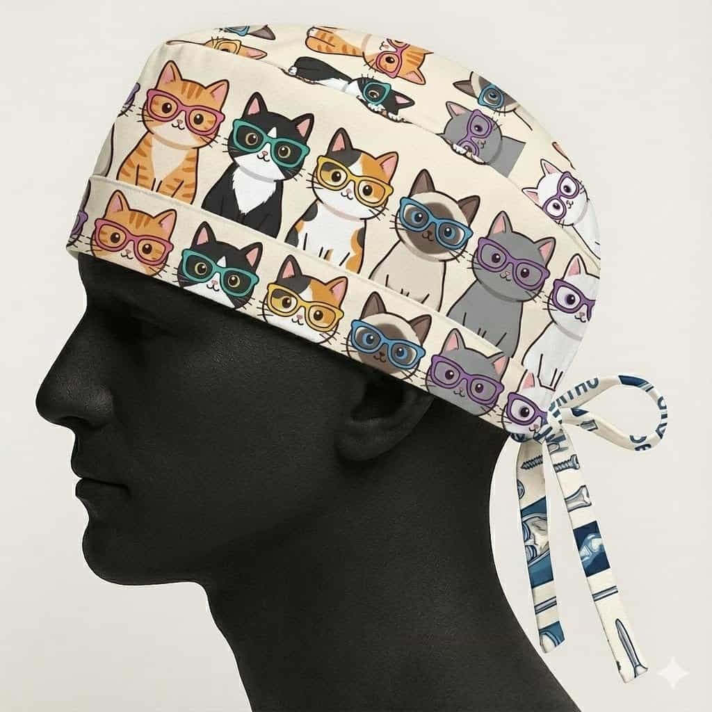 Gorro quirúrgico personalizado — ejemplo 5 — Felicis Caps
