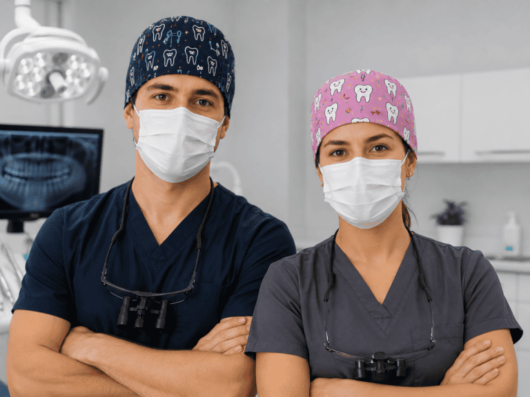 Gorro quirúrgico personalizado para dentista