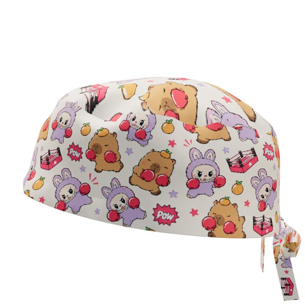 Gorro Quirúrgico Capibara vs Labubu - Felicis Caps