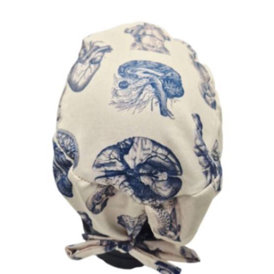 Gorro quirúrgico de Órganos Azul