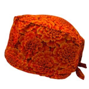 Gorro quirúrgico Cempasúchil, vista lateral